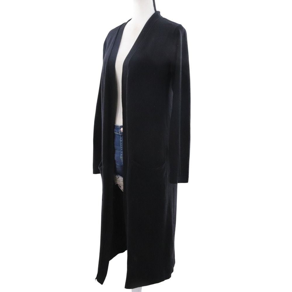 MAGASCHONI Black Longline Open Front Knit Cardigan‎ Sweater M/M
